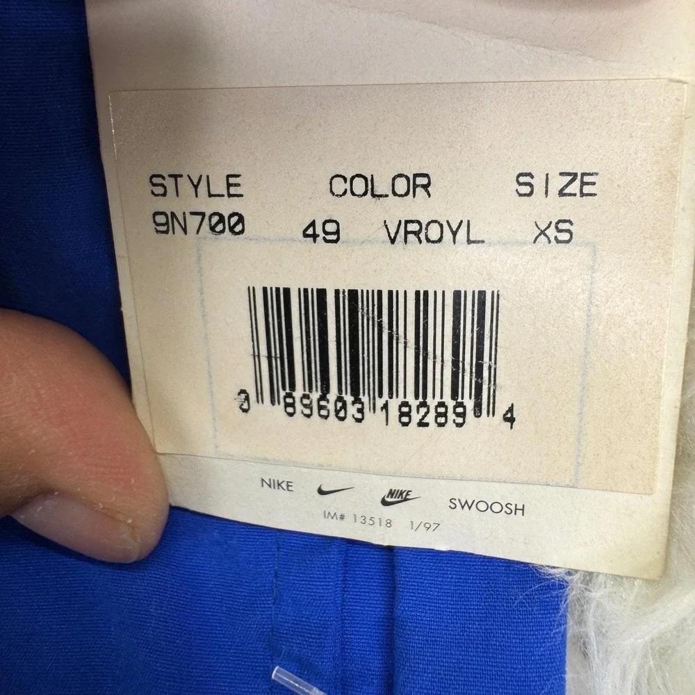 Vintage 1997 Nike Team Swim Shorts Size XS Royal Blue NWT Swim‎ Team Deck Shorts